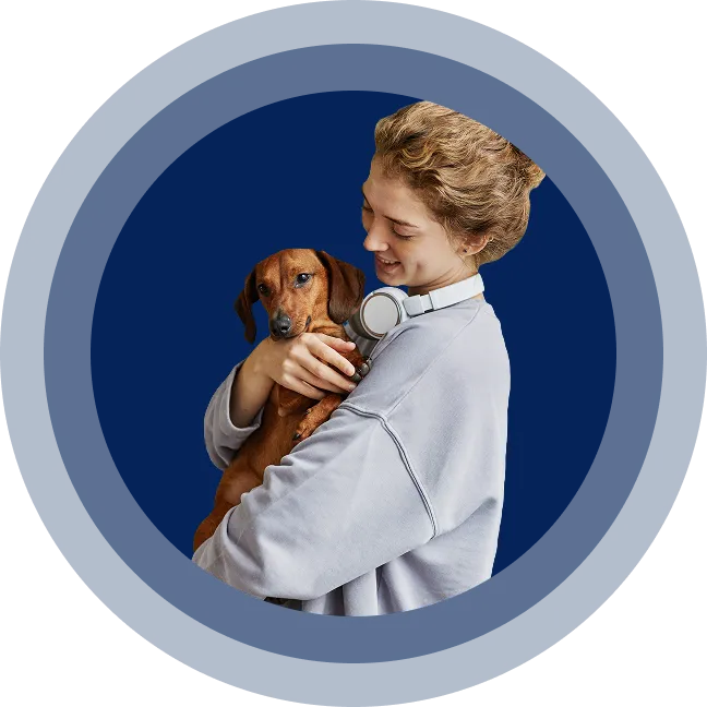 Person embracing their emotional support dog