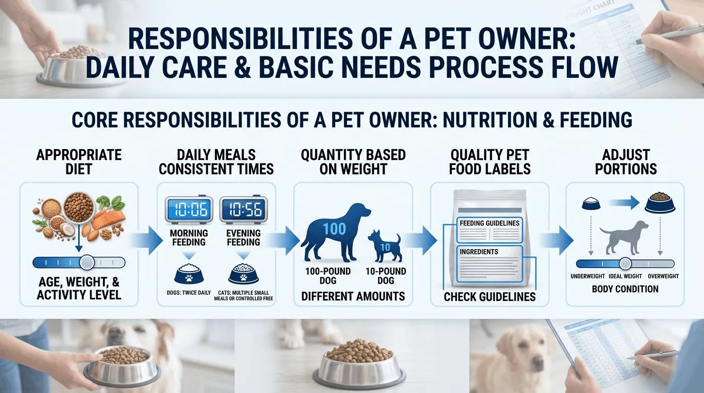 Infographic: Daily Care and Basic Needs: Core Responsibilities of a Pet Owner - Responsibilities Every Pet Owner Should Know